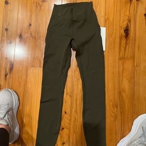 Lululemon instill high rise right 25” dark green